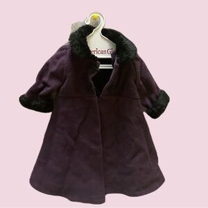 American Girl Sugar Plum Dark Purple Pea Coat Jacket doll